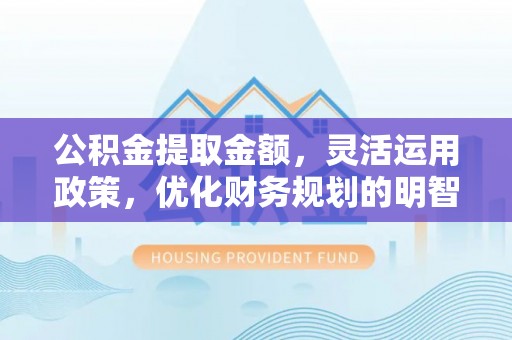 麒麟公积金提取金额，灵活运用政策，优化财务规划的明智选择